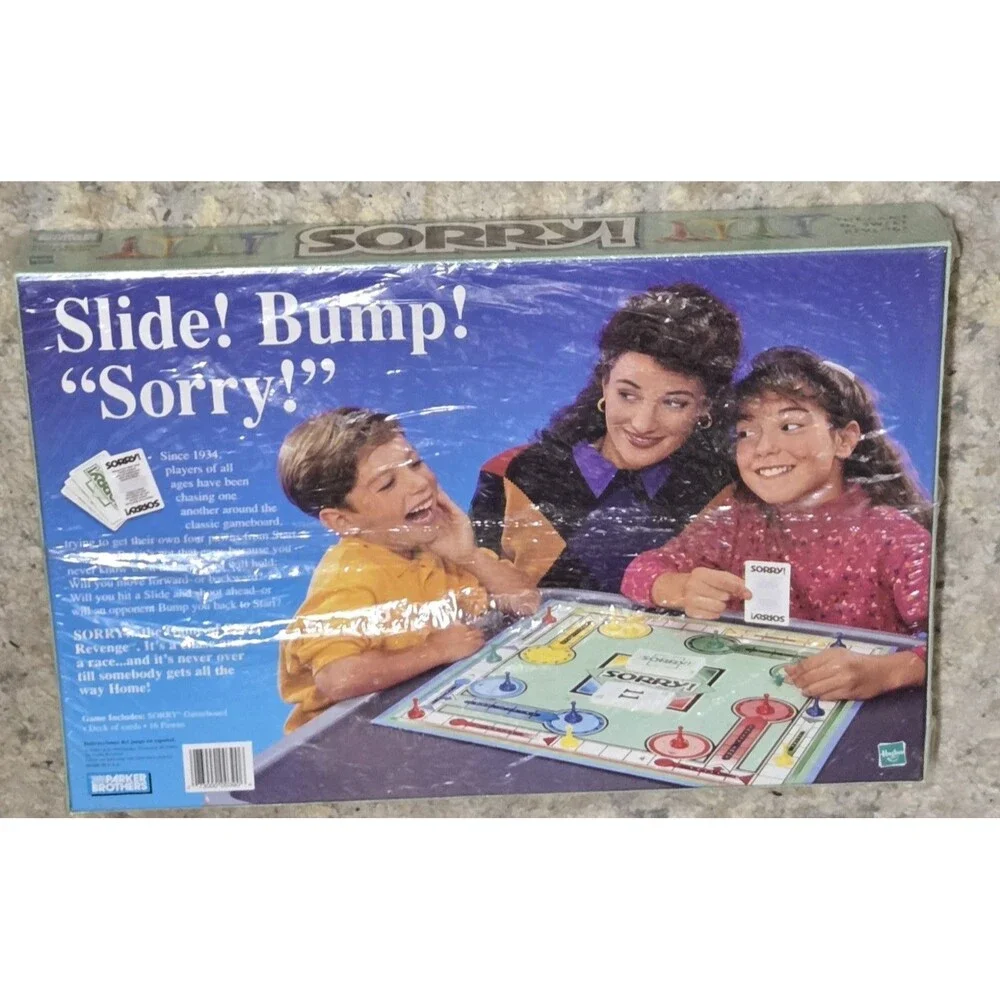 1998 Sorry Board Game Parker Brothers Hasbro Family Fun NEW SEALED